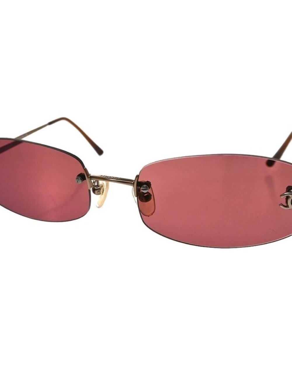 Chanel Sunglasses Eyewear Brown Small Good